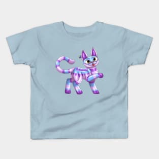 Kittyfloss: Purple Kids T-Shirt